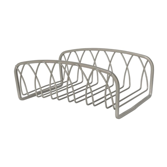 Satin Nickel Guest Towel Holder Like New - Picture 2 of 11